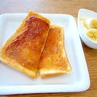 朝食に♪　きな粉バタートースト♪